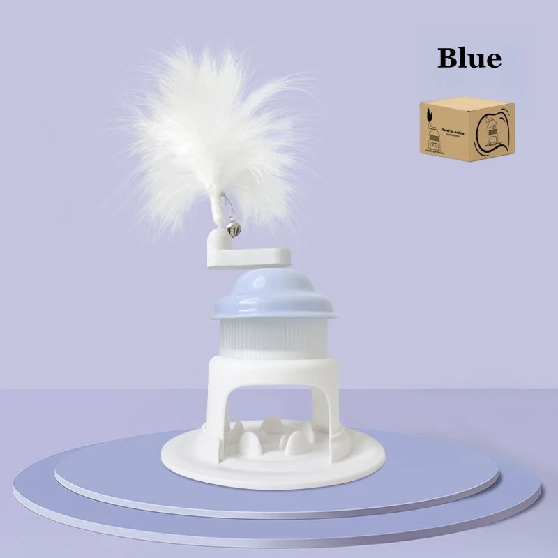 GlowPet Rotating Ice Cream Slow Feeder Toy – Interactive Puzzle for Cats & Dogs | Stress Relief & Slow Eating