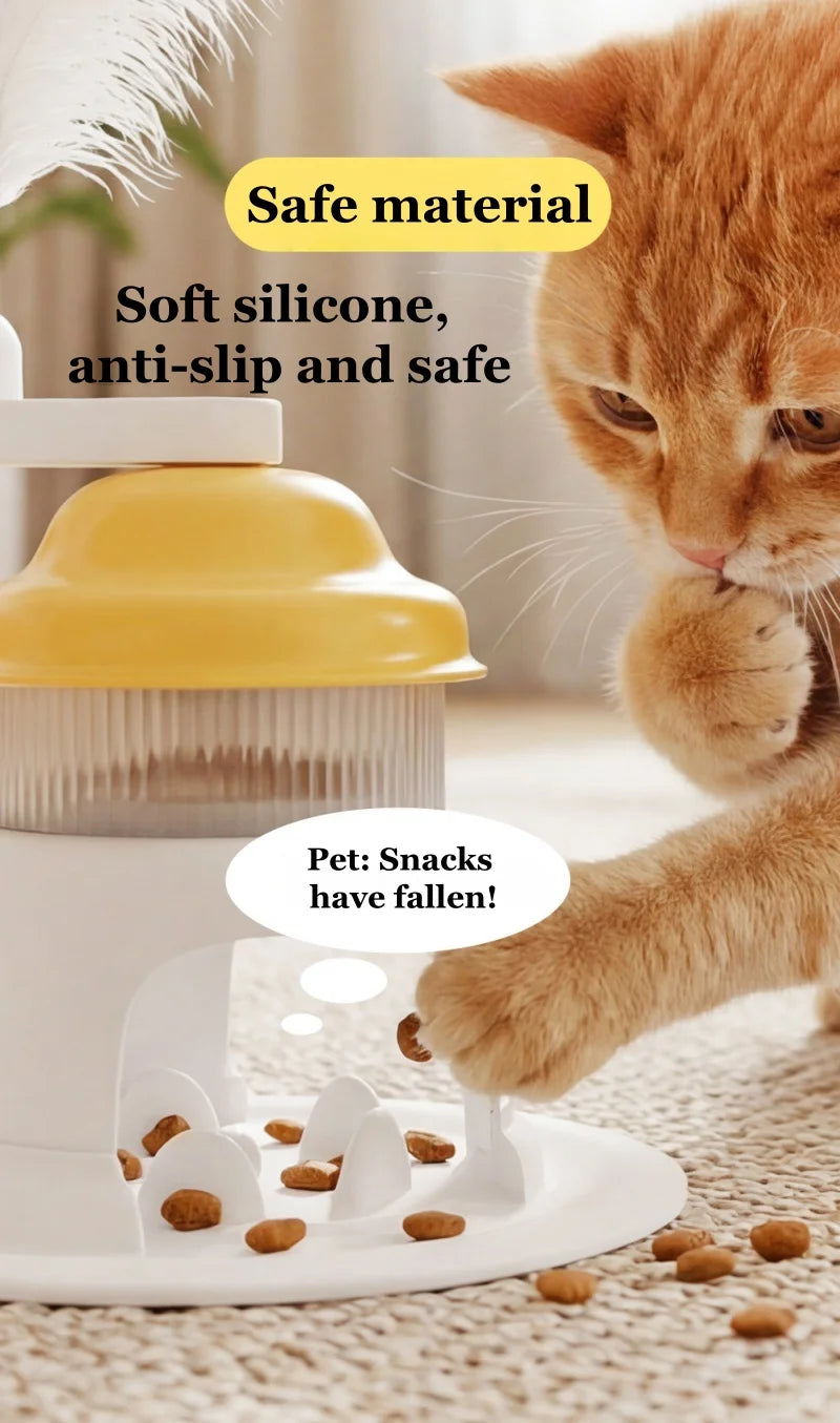 GlowPet Rotating Ice Cream Slow Feeder Toy – Interactive Puzzle for Cats & Dogs | Stress Relief & Slow Eating