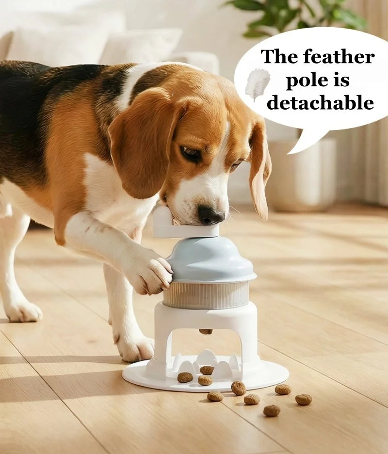 GlowPet Rotating Ice Cream Slow Feeder Toy – Interactive Puzzle for Cats & Dogs | Stress Relief & Slow Eating