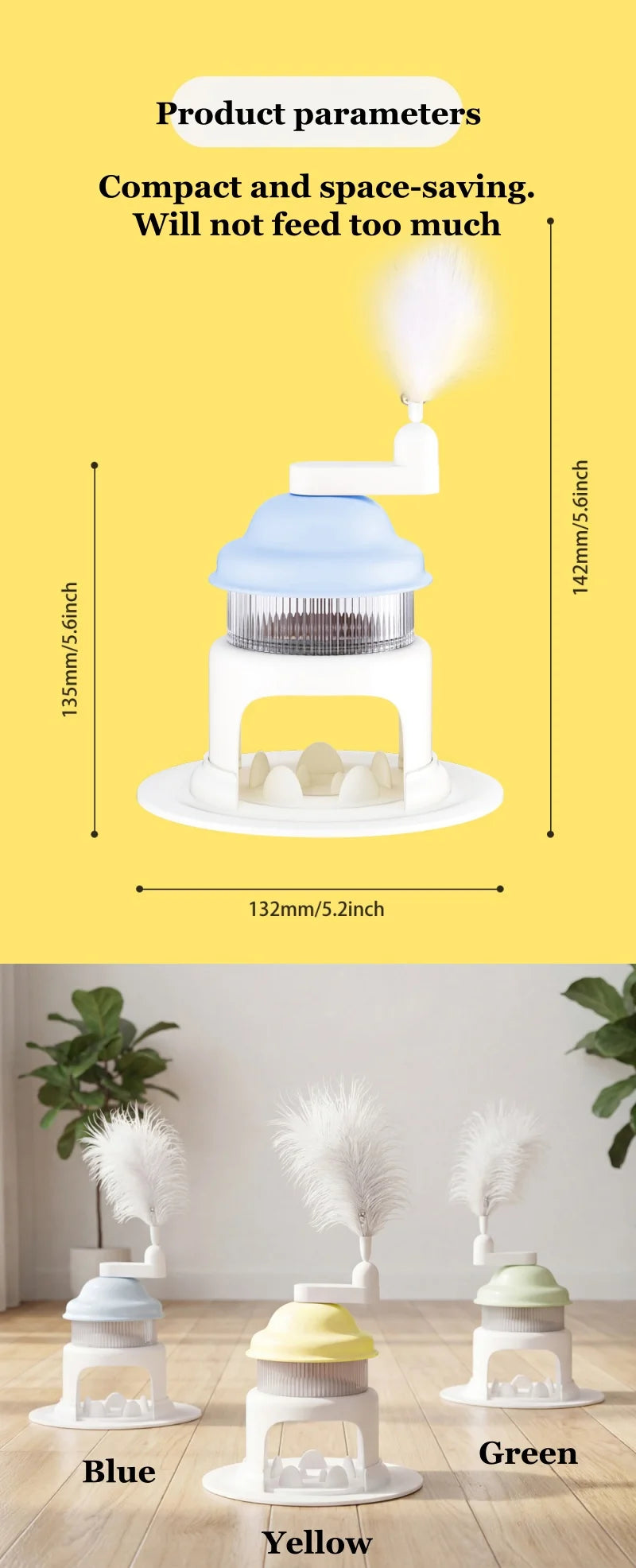 GlowPet Rotating Ice Cream Slow Feeder Toy – Interactive Puzzle for Cats & Dogs | Stress Relief & Slow Eating