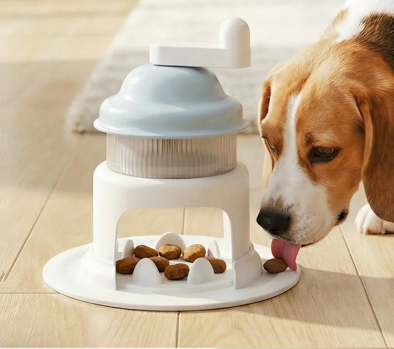 GlowPet Rotating Ice Cream Slow Feeder Toy – Interactive Puzzle for Cats & Dogs | Stress Relief & Slow Eating
