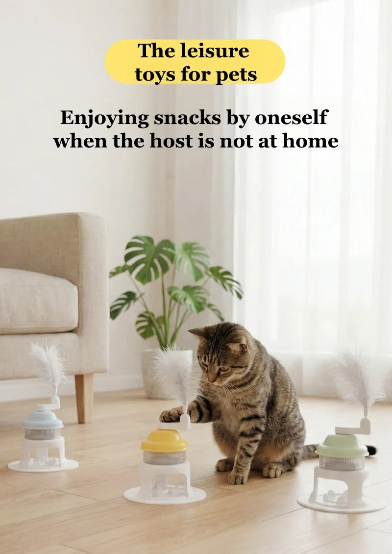 GlowPet Rotating Ice Cream Slow Feeder Toy – Interactive Puzzle for Cats & Dogs | Stress Relief & Slow Eating